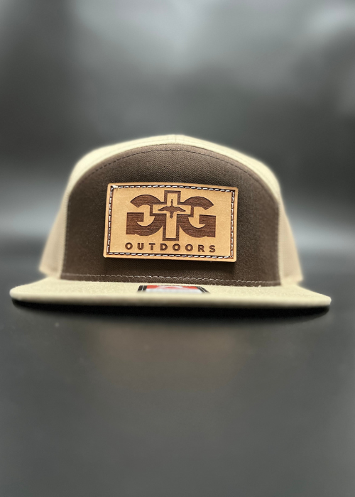 Brown & Khaki Richardson® 7 Panel | Leather – GTG Outdoors Co.